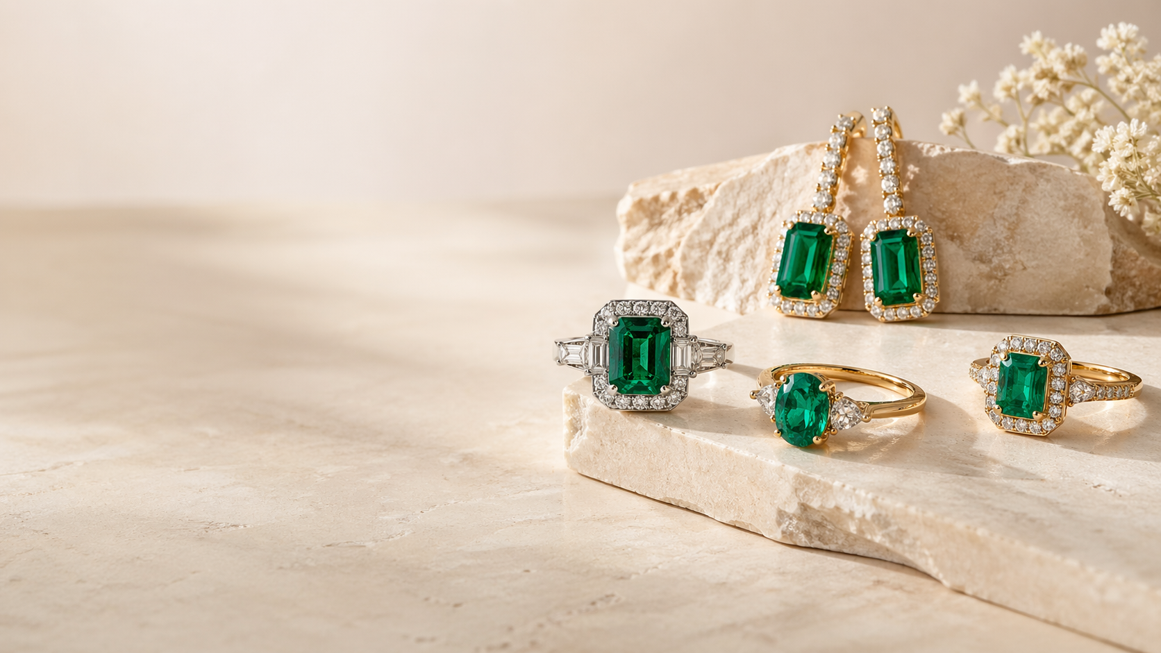 Emerald jewelry hero image